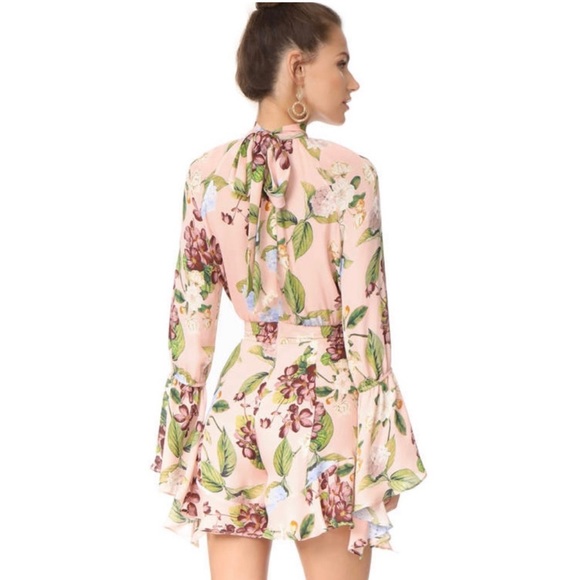 Nicholas Evie Floral Bell Sleeve Romper NWT size 4 - Picture 2 of 4